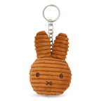 LondonTreeHouses™ – Eco Corduroy Bunny Keyring (10cm, Cinnamon)